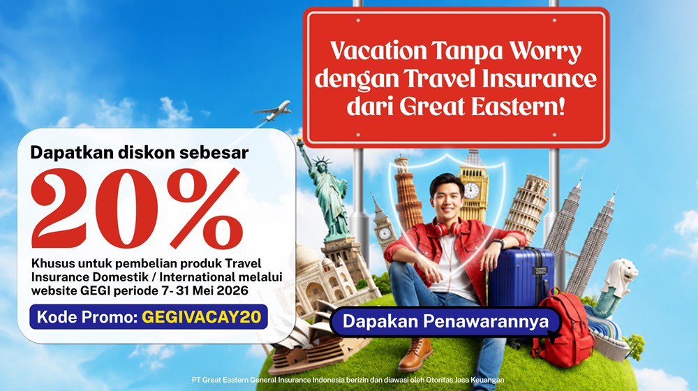 Klik disini untuk dapatkan penawaran asuransi perjalanan